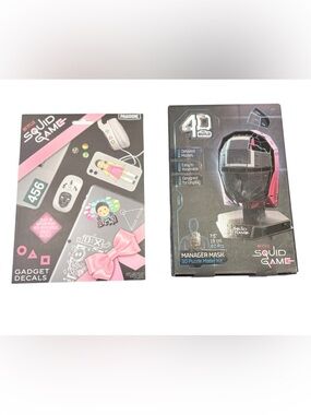 NWT - Netflix Squid Game Gadget Decals + 4D Build Manager Mask 3D Puzzle Kit